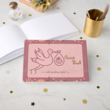 ooievaar met Baby-Baby shower