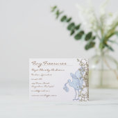  ooievaar met Baby Swirl Design Visitekaartje (Staand voorkant)