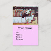 OOIEVAAR MET BABY'S ,ROZE LILA BABY KWEKERIJ VISITEKAARTJE (Voorkant)