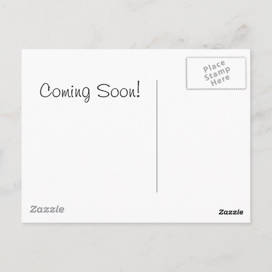 Ooievaar met Bundel op Wit Briefkaart (Achterkant)