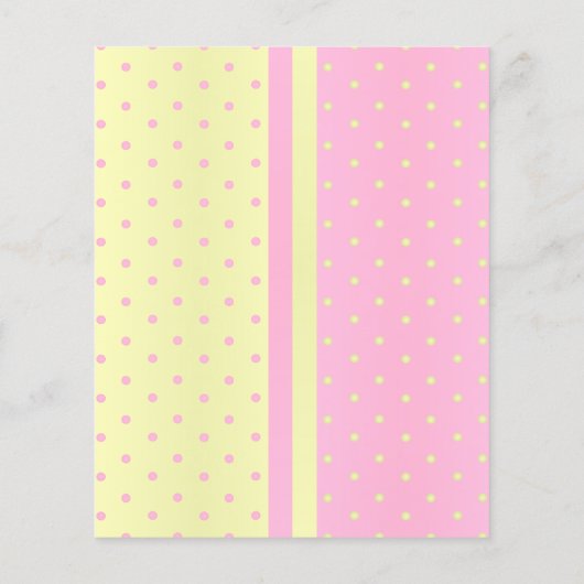 Ooievaar met een Baby Girl Shower - Wensen (Achterkant)