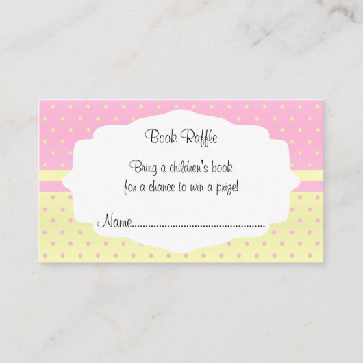 Ooievaar met een Schattigee Kleine Baby Meisje Boe Informatiekaartje (Achterkant)