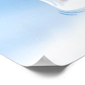Ooievaar met pasgeboren baby poster (Hoek)