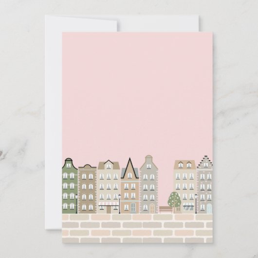 Ooievaar Ooievaar Baby Shower Speciale Levering St Kaart (Achterkant)