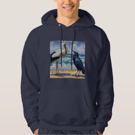 Ooievaar Raafgek – Strandvogelgeklets Hoodie
