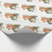 OOIEVAAR ROZE WIT BABY MEISJE DOUCHE CADEAUPAPIER (Hoek)