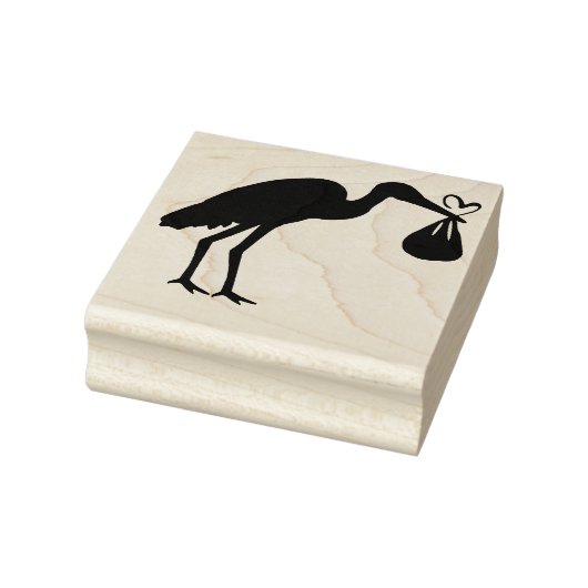 Ooievaar rubber stempel (Stempel)
