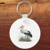 Ooievaar Sleutelhanger (Voorkant)