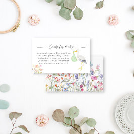 Ooievaar speciale levering baby shower boeken aanv informatiekaartje