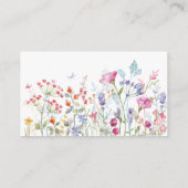 Ooievaar speciale levering baby shower luier loter informatiekaartje (Achterkant)