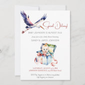 Ooievaar speciale levering grappig baby shower kaart (Voorkant)