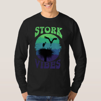 Ooievaar Vibes Ooievaars Reigers Reigers Ornitholo T-shirt