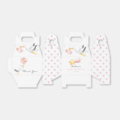 ooievaar | Waterverf Baby Jongensdouche Bedankdoosjes (Uitgevouwen)