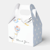 ooievaar | Waterverf Baby Jongensdouche Bedankdoosjes (Achterkant)