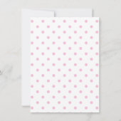 ooievaar | Waterverf Baby Meisje Douche Kaart (Achterkant)