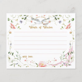 Ooievaar Wildbloem Lint Woorden van Wijsheid Advie