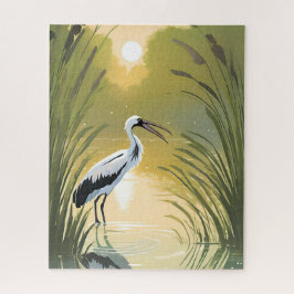 Ooievaarmoeras | Nationaal park Everglades Aquarel Legpuzzel