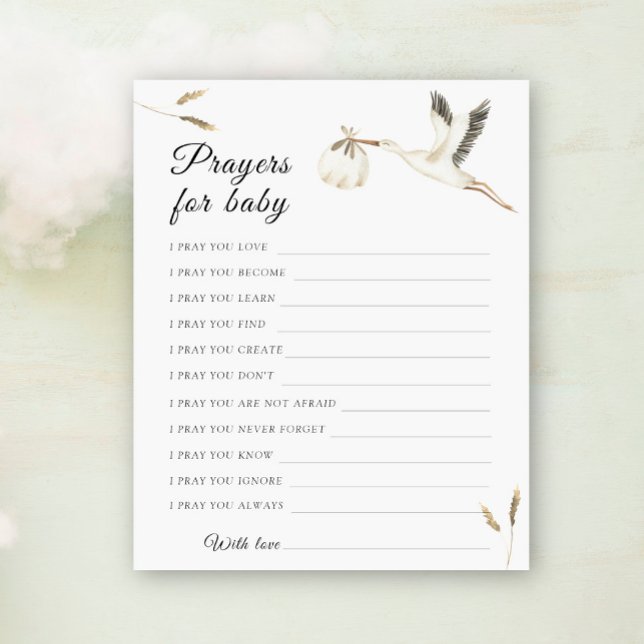 Ooievaars baby shower voor baby (Creator heeft geüpload)