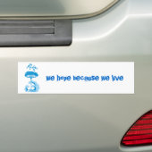 Ooievaars bumpersticker (Op auto)