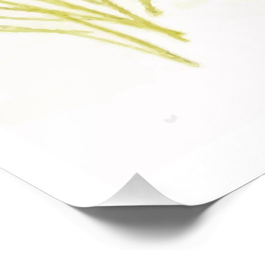 Ooievaars uit een luchtspiegeling foto afdruk (Hoek)