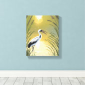 ooievaarsmoeras | Everglades National Park Waterve Canvas Afdruk (Insitu (Houten vloer))