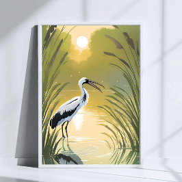 Ooievaarsmoeras | Everglades National Park Waterve Poster