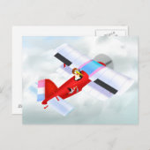 Ooievaarsvliegtuig Briefkaart (Voorkant / Achterkant)