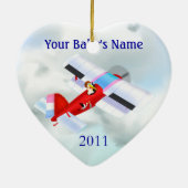 Ooievaarsvliegtuig Ornament (Achterkant)