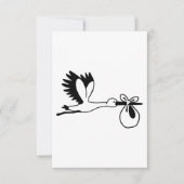 Ooievaarszwangerschap Aankondiging (Voorkant)