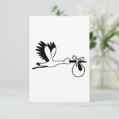 Ooievaarszwangerschap Aankondiging (Staand voorkant)