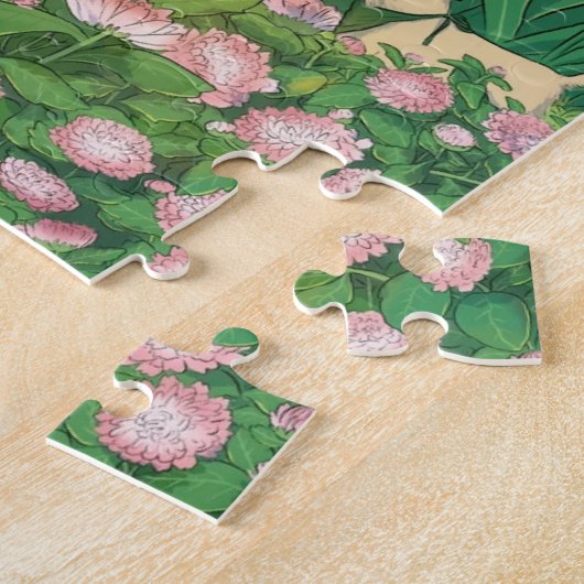 Ooit bloemen plukken en vlinders vangen legpuzzel (Zijkant)