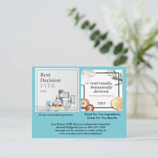 OOIT briefkaart Skincare (Staand voorkant)