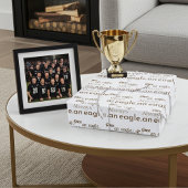 Ooit een adelaar, altijd een adelaar. Brown en Whi Inpakpapier Vel