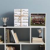 Ooit een adelaar, altijd een adelaar. Bruine typog Cadeaupapier