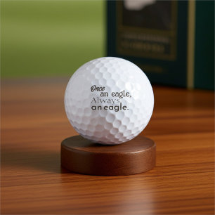 Ooit een adelaar, altijd een adelaar. Donkerbruin Golfballen