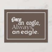 Ooit een adelaar, altijd een adelaar. Ingelijste d Briefkaart (Voorkant)