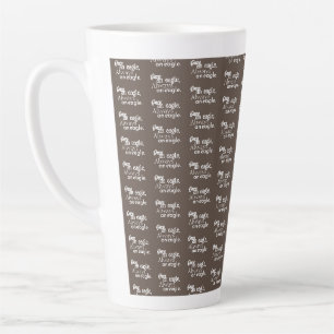 Ooit een adelaar, altijd een adelaar. Patroon Art Latte Mok