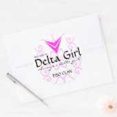 "Ooit een Delta Girl" Sticker (Envelop)