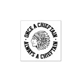 Ooit een hoofdman - altijd een hoofdman - klasse rubberstempel (Afrduk)