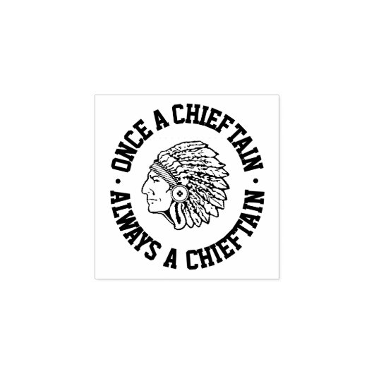 Ooit een hoofdman - altijd een hoofdman - klasse rubberstempel (Afrduk)