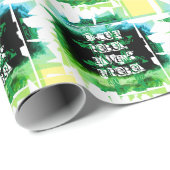 Ooit een rebel, altijd een rebelblauw groen cadeaupapier (Rol Hoek)