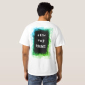 Ooit een rebel, altijd een rebelblauw groen t-shirt (Achterkant volledig)