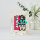 Ooit en altijd een krankzinnig Briefkaart - Abstra (Staand voorkant)