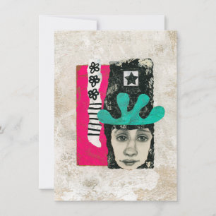 Ooit en altijd een krankzinnig Wenskaart Abstract Kaart