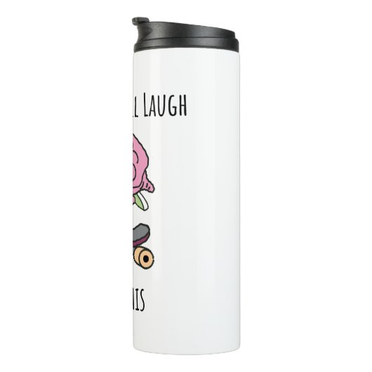 Ooit goed lachen over dit thermosbeker (Geroteerd rechts)