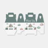 Ooit Green Castle Pastel Baby shower Bedankdoosjes (Uitgevouwen)