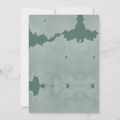 Ooit Green Castle Pastel Baby shower Bedankkaart (Achterkant)