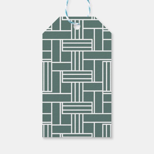 Ooit Green Castle Pastel Baby shower Cadeaulabel (Achterkant)