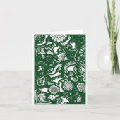 Ooit Groene Notecard Feestdagen Kaart (Voorkant)