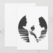 Ooit hands een Apple aan Adam, zwarte versie 1/3 Bedankkaart (Voorkant / Achterkant)